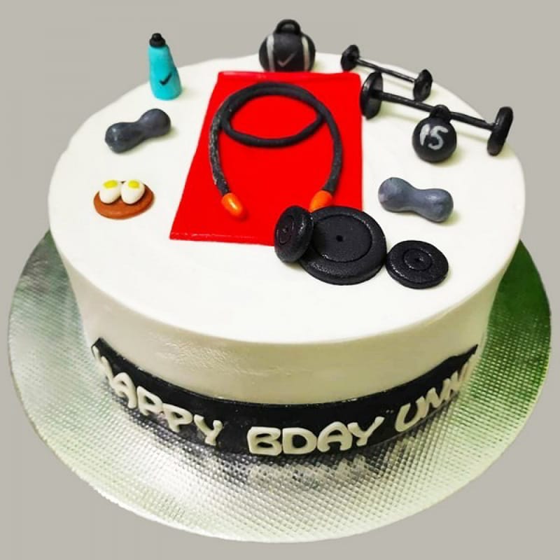 Personalised Acrylic Name Powerlifting Gym Boy Birthday Cake Topper  Decoration | eBay