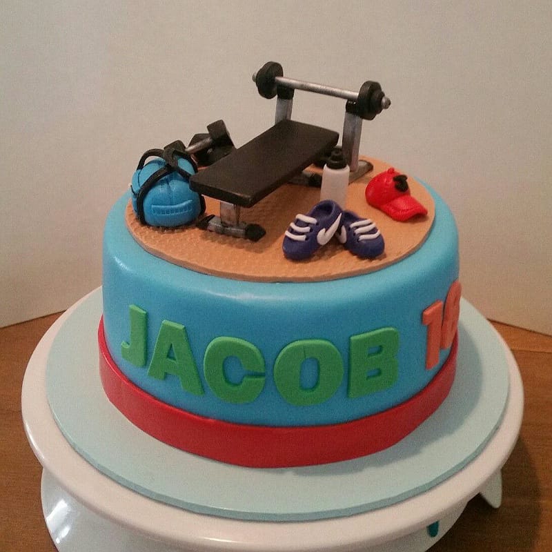 Coolest Gym Fondant Cake